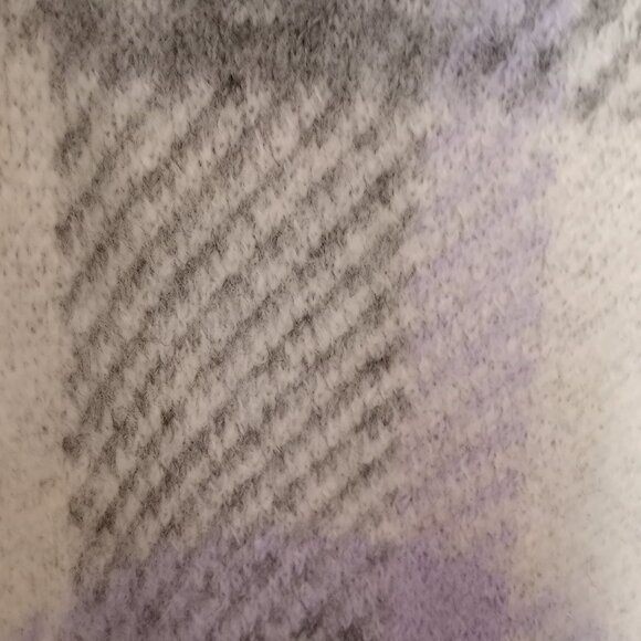 'LOFT' Cowl neck oversized Plaid Sweater Size S NWOT - Picture 3 of 12